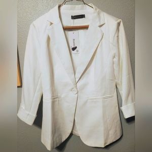 Beninos White Blazer Jacket